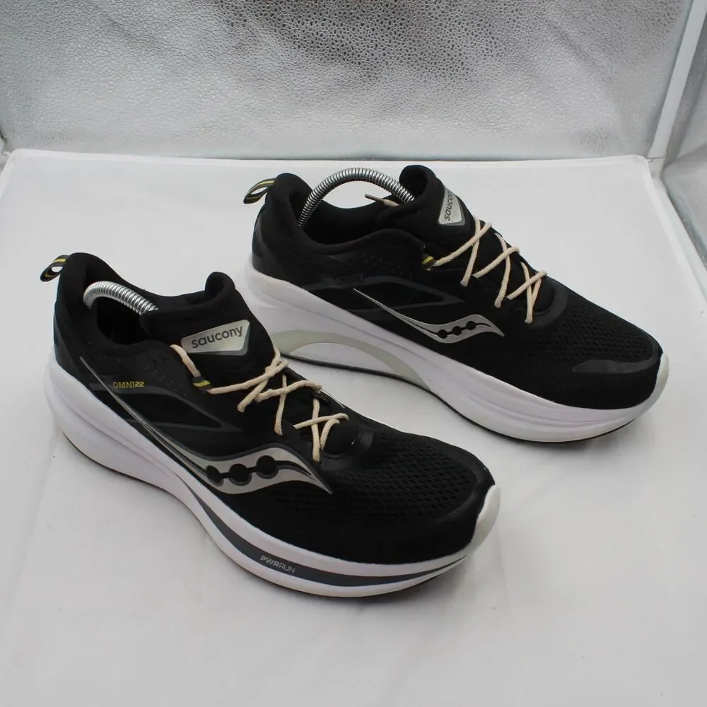 Saucony Omni 22 Men Size 10.5 Stability Running Shoes Cushioned Sneakers Black